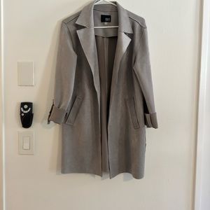 KUT from the Kloth faux suede grey jacket size M
